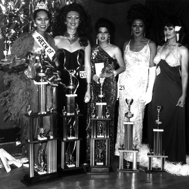 Queens of the Universe winners at the Universal Ball. 1977.