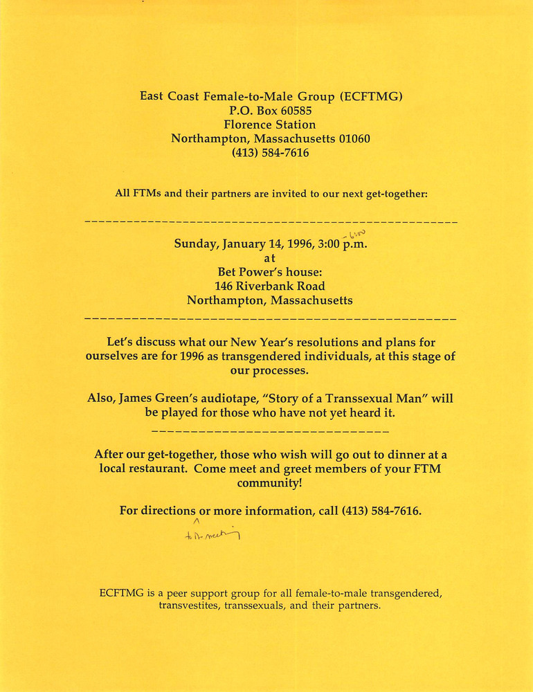 Download the full-sized PDF of January, 1996 Meeting Reminder