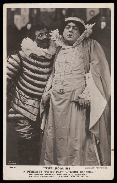 Download the full-sized image of Morris Harvey and H. G. Pélissier in "Count Hannibal". Photographic postcard, 191-.