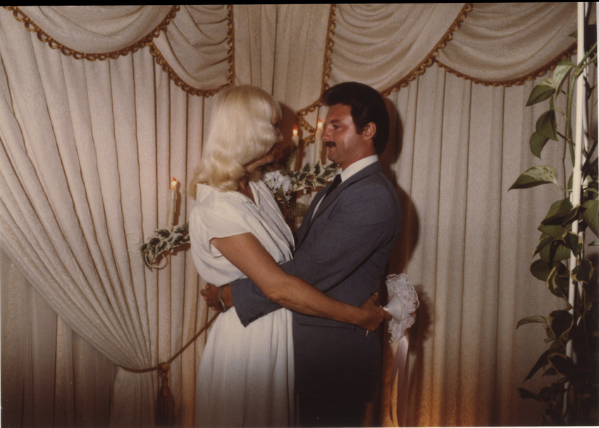 Download the full-sized image of Photo of Vicki and Bobby at Their Wedding