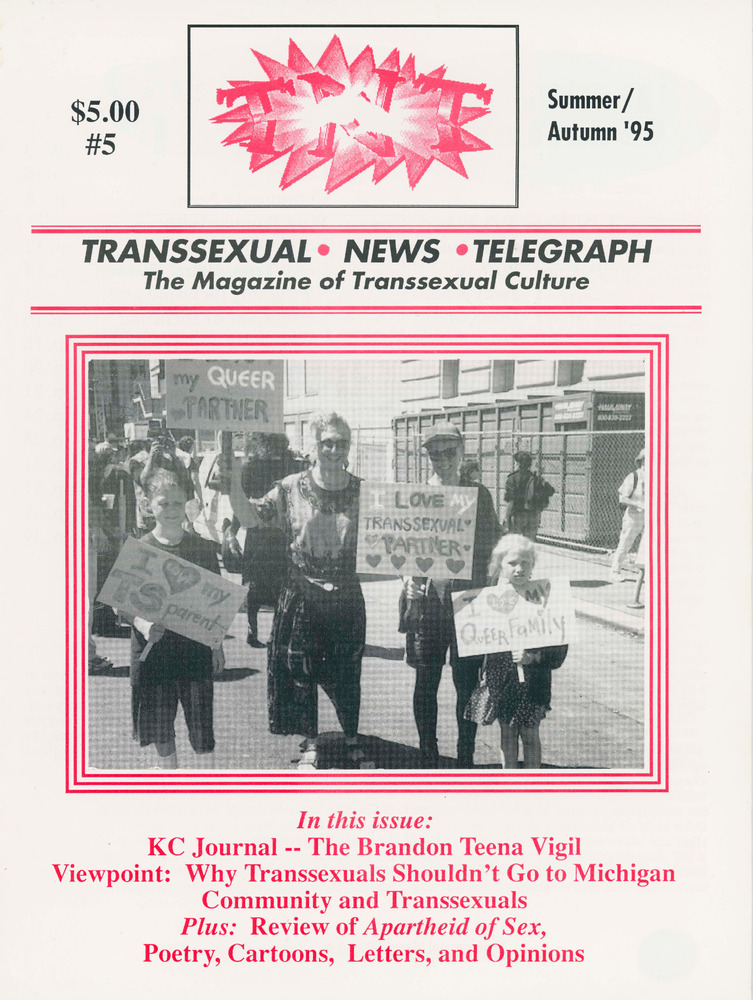 Download the full-sized PDF of TNT: Transsexual News Telegraph, Issue #5, Summer/Autumn 1995