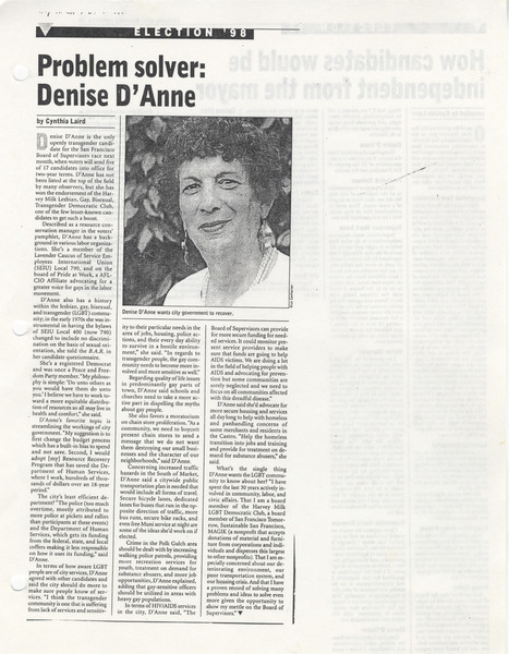 Download the full-sized image of Article about Board of Supervisors campaign