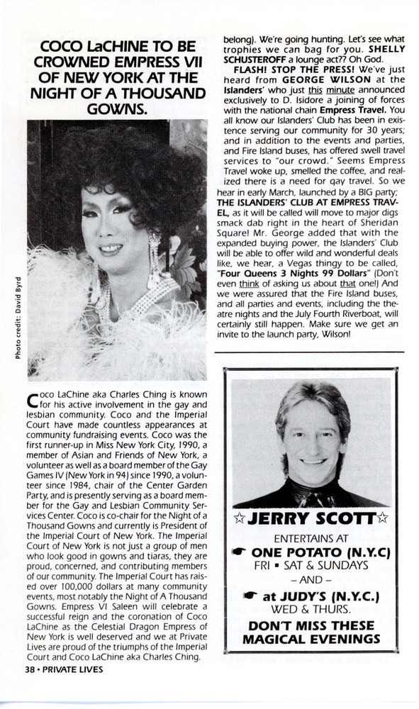 Download the full-sized PDF of Coco LaChine to be Crowned Empress VII of New York at the Night of a Thousand Gowns