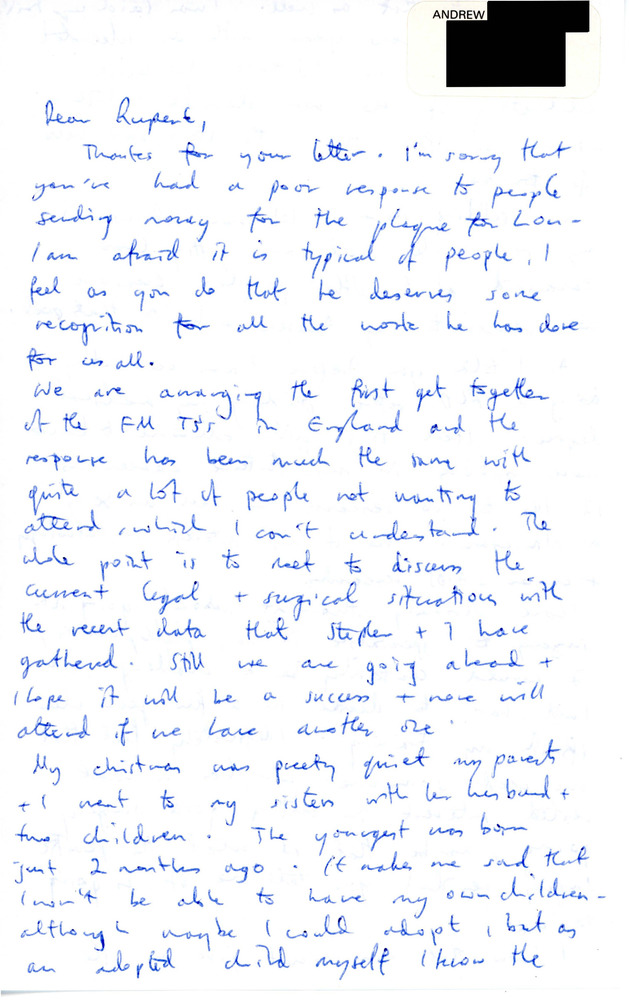 Download the full-sized PDF of Letter from Andrew to Rupert Raj (January 6, 1990)