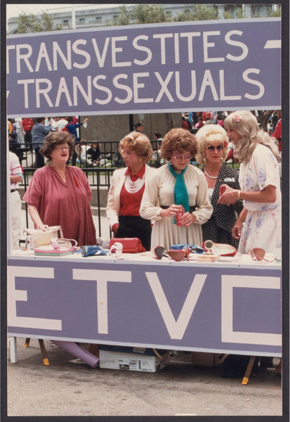 Download the full-sized image of Educational Transvestite Channel booth, 1987 (7)