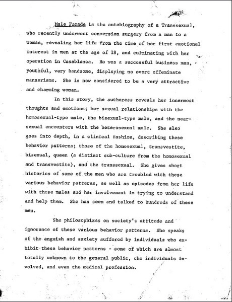 Download the full-sized image of Male Facade (1969 memoir)