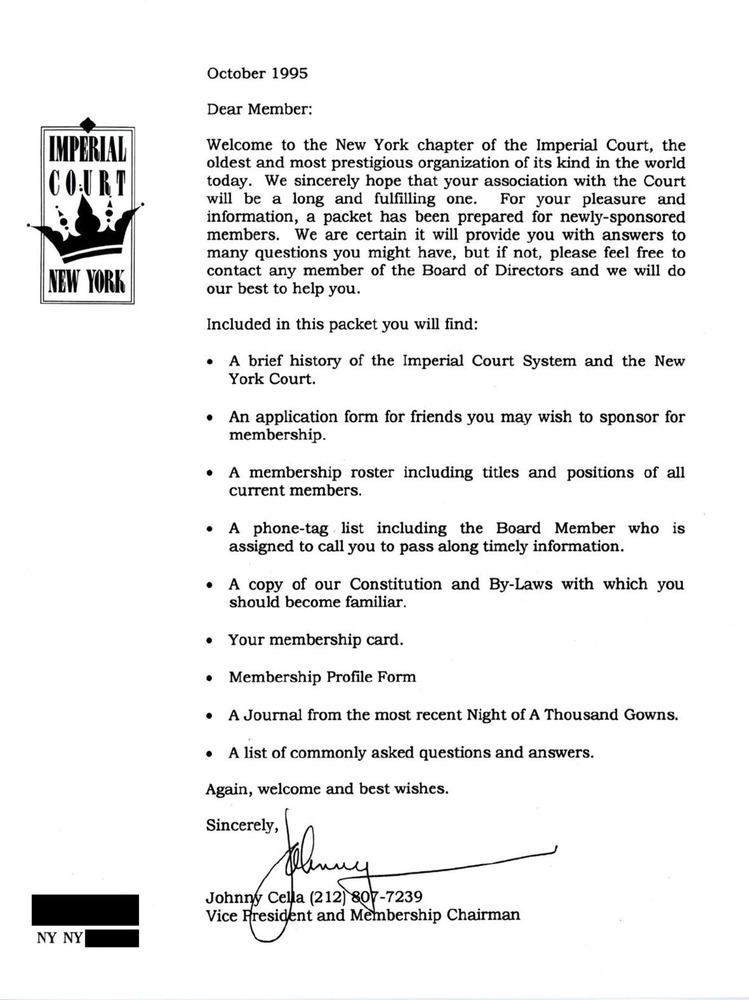 Download the full-sized PDF of The Imperial Court of New York: Membership and Conduct