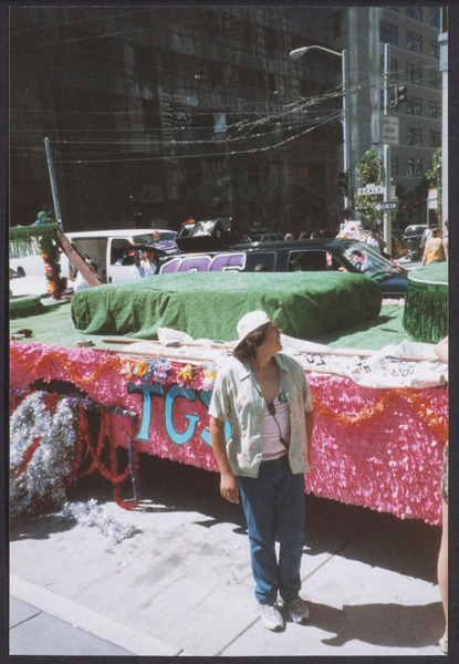Download the full-sized image of TransGender San Francisco Pride parade float under construction