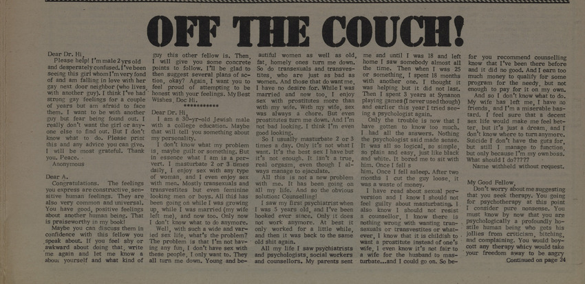 Download the full-sized PDF of Off the Couch!