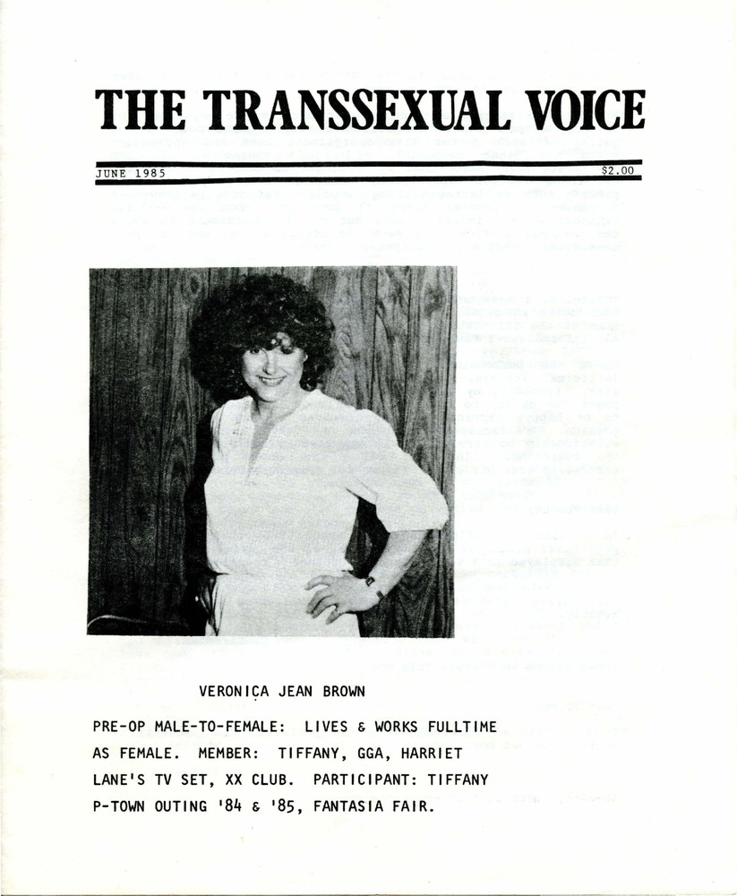 Download the full-sized PDF of The Transsexual Voice (June 1985)