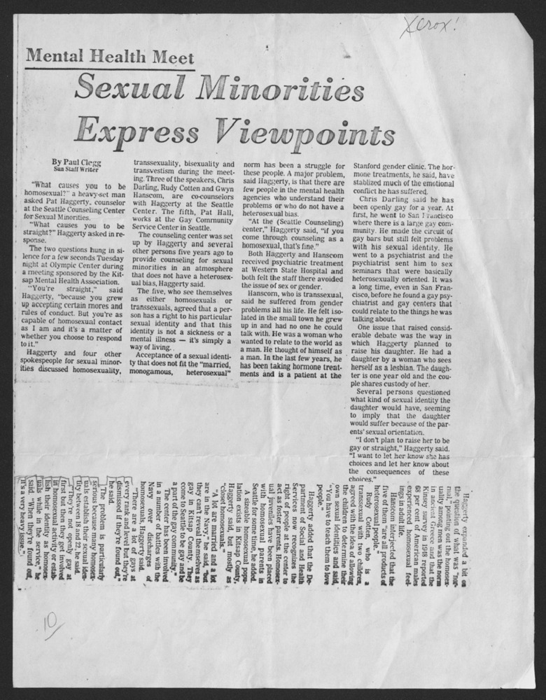 Download the full-sized PDF of Mental Health Meet: Sexual Minorities Express Viewpoints