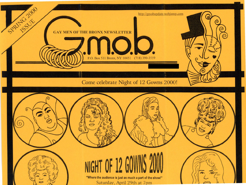 Download the full-sized PDF of Spring 2000 Issue for Gay Men of the Bronx Newsletter
