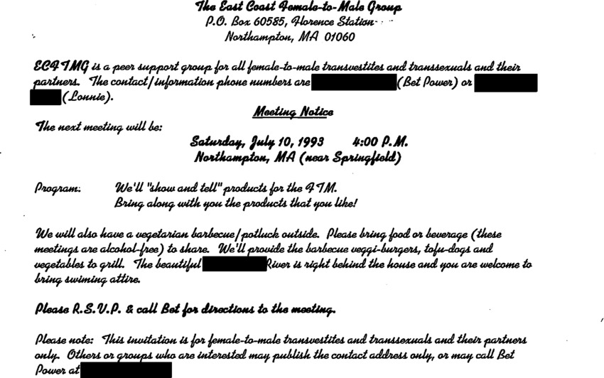 Download the full-sized PDF of July, 1993 Meeting Reminder