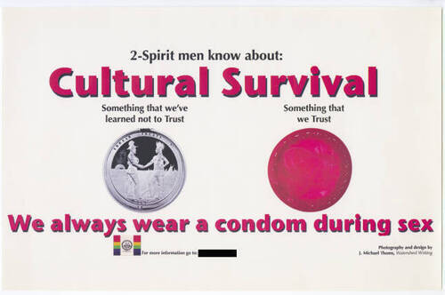 Download the full-sized image of Poster: "2-Spirit men know about: Cultural Survival"