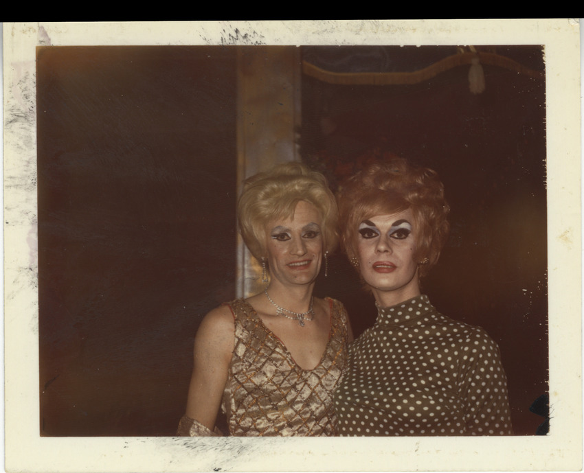 Download the full-sized image of Photo of Vicki Marlane and Friend in Brown Blouses