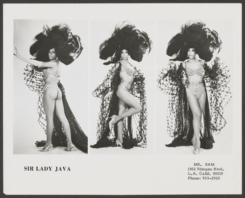 Download the full-sized image of Sir Lady Java Promotional Card with Three Photos