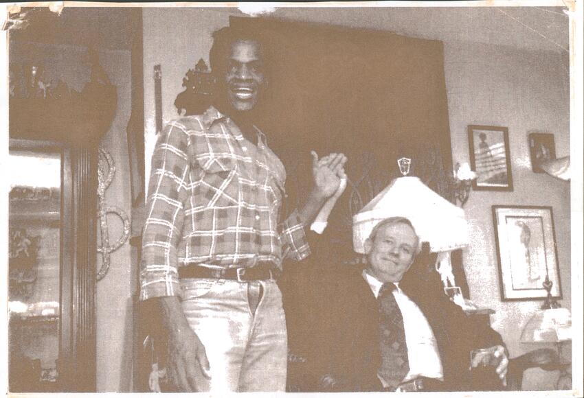 Download the full-sized image of A Photograph of Marsha P. Johnson and Randy Wicker Holding Hands