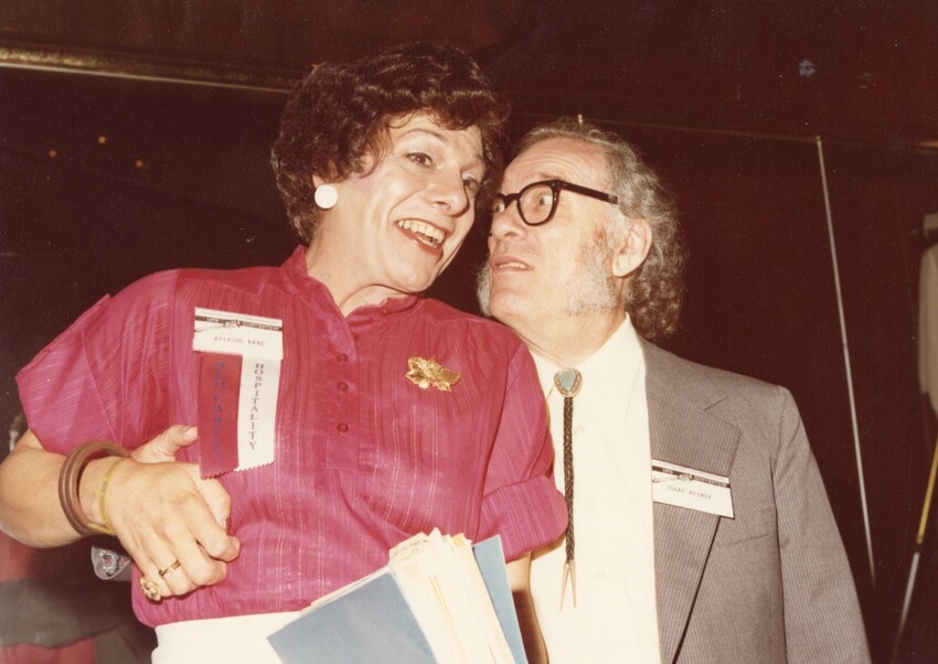 Download the full-sized image of Photograph of Ariadne Kane and Isaac Asimov