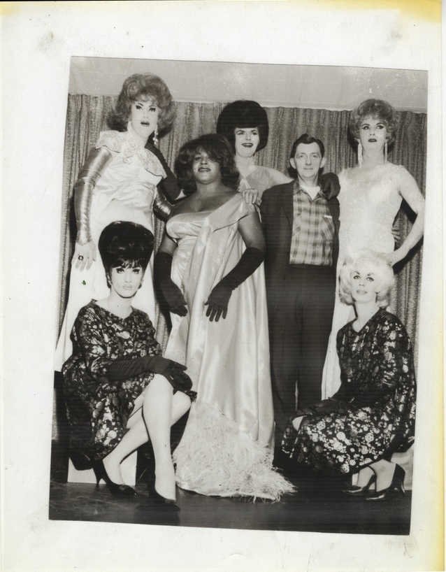 Download the full-sized image of Black and White Group Photo of Performers