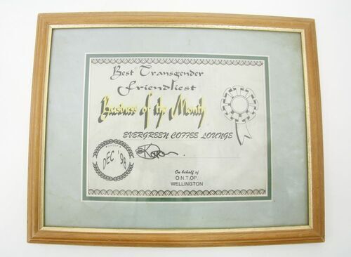 Download the full-sized image of Trans Friendly Framed Certificate