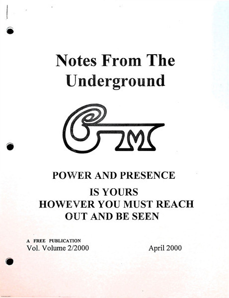 Download the full-sized image of Notes From The Underground 2000 No. 2