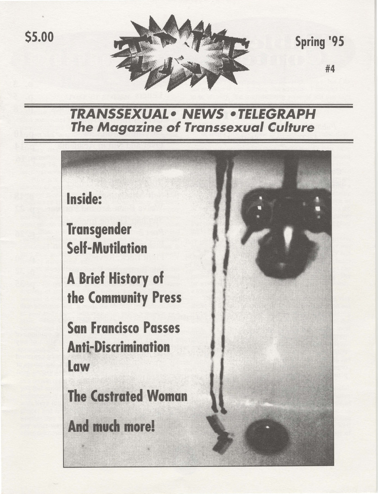 Download the full-sized PDF of TNT: Transsexual News Telegraph, Issue #4, Spring 1995