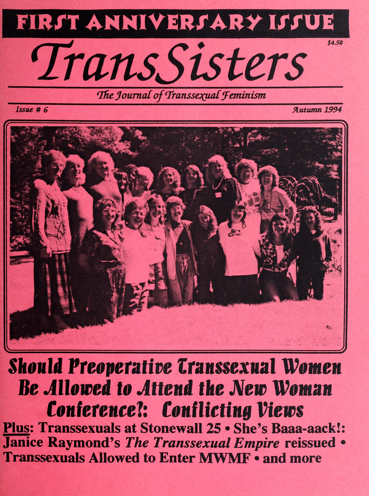 Download the full-sized image of TransSisters: The Journal of Transsexual Feminism No. 6 (Autumn 1994)