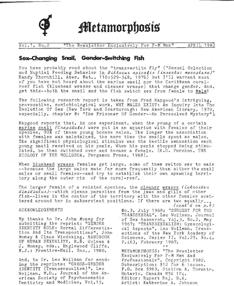 Download the full-sized PDF of Metamorphosis Vol. 1, No. 2 (April 1982)