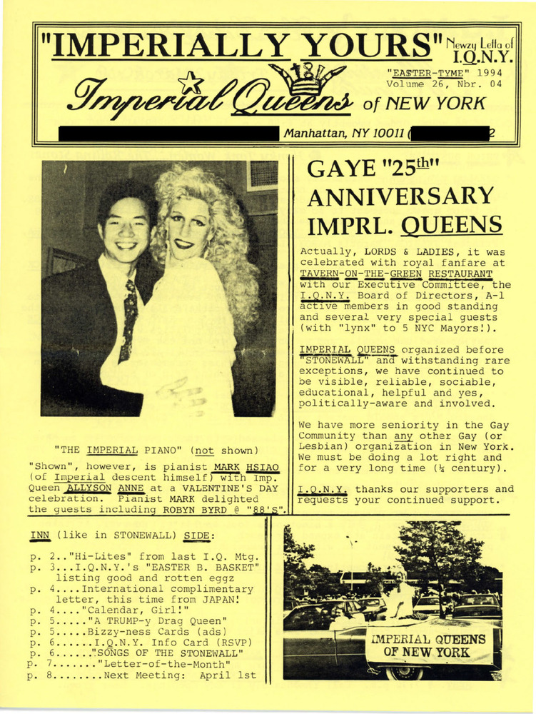 Download the full-sized PDF of Imperially Yours Vol. 26.4 (Easter 1994)