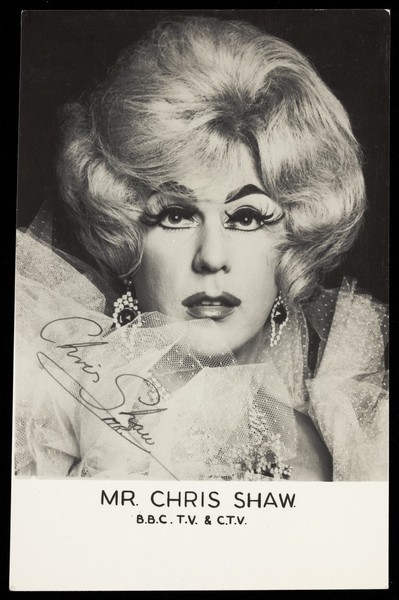 Download the full-sized image of Chris Shaw in drag. Photograph, 196-.