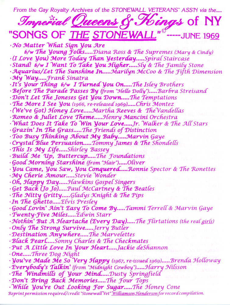 Download the full-sized PDF of "Songs of the Stonewall"