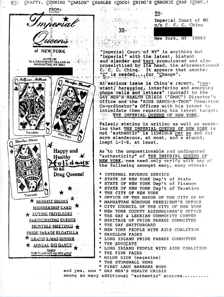 Download the full-sized PDF of Letter from Imperial Queens of New York to Imperial Court