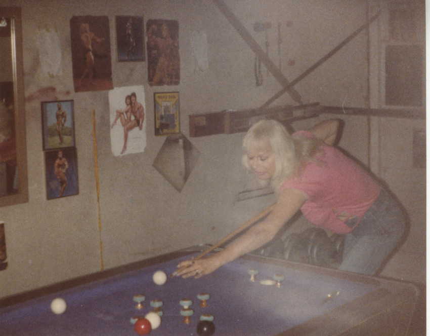 Download the full-sized image of Photo of Vicki Marlane Playing Billiards
