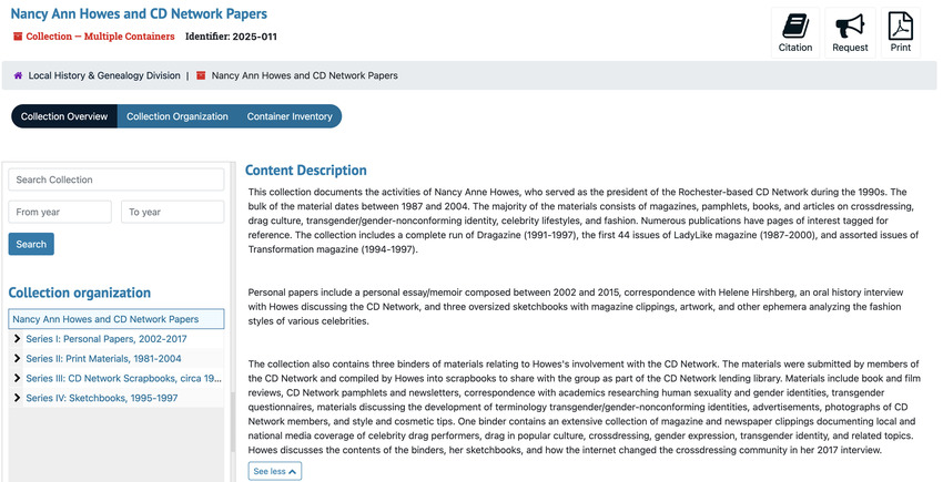 Download the full-sized image of Nancy Ann Howes and CD Network Papers