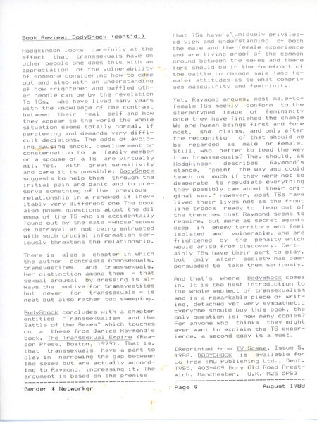 Download the full-sized image of Editor's Version: Gender Networker Vol. 1 No. 2