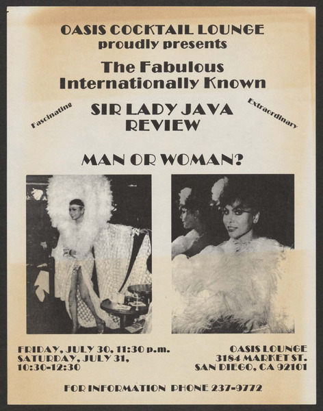 Download the full-sized image of Flyer for the Sir Lady Java Review