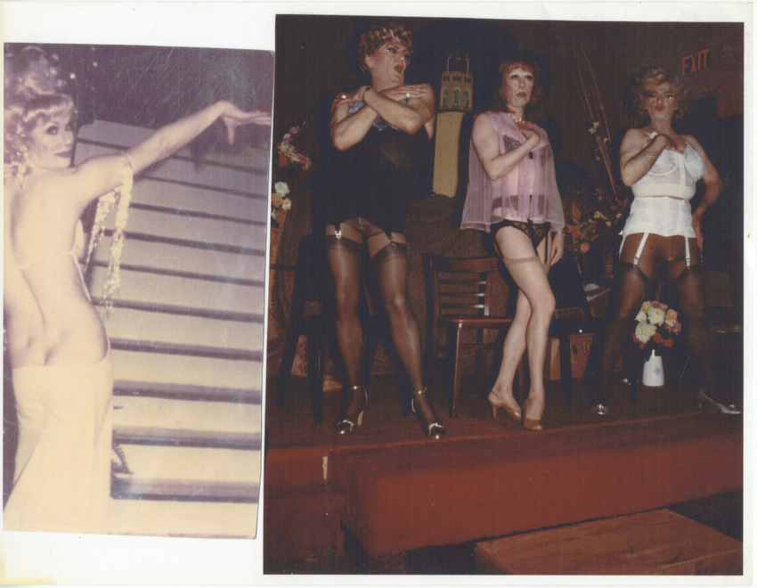 Download the full-sized image of Group Photos of Vicki Marlane and Female Impersonators in Lingerie