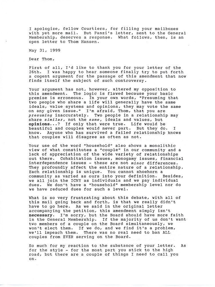 Download the full-sized PDF of Letter from David T. Wallace to Thom Hansen