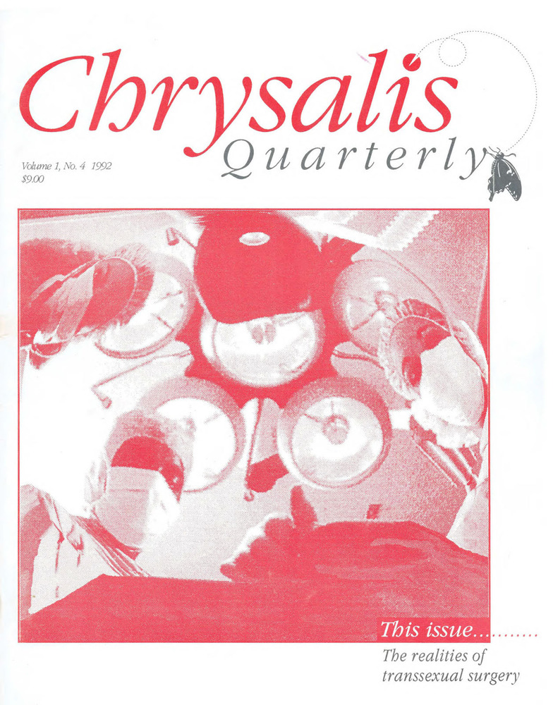 Download the full-sized PDF of Chrysalis Quarterly, Vol. 1 No. 4 (1992)