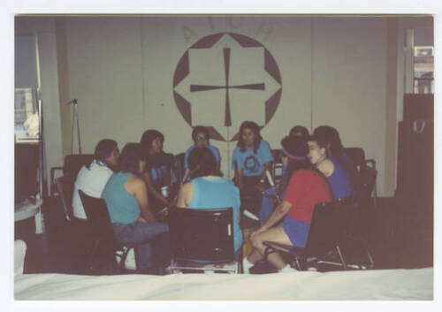 Download the full-sized image of Talking Circle at Two Spirits & HIV, 1991