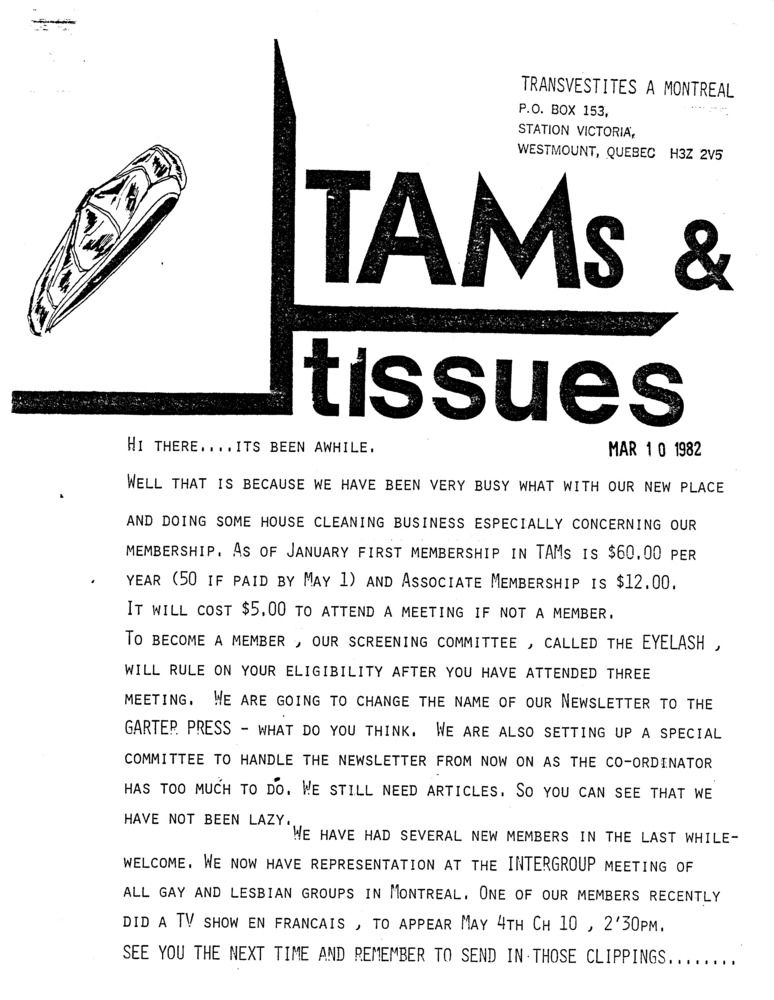 Download the full-sized PDF of TAMs & Tissues (March 1982)