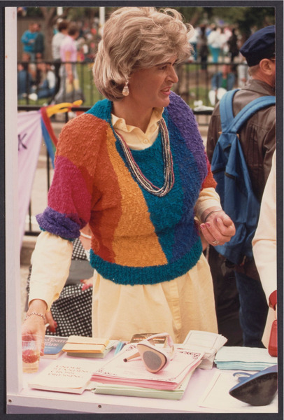 Download the full-sized image of Educational Transvestite Channel booth, 1987 (15)