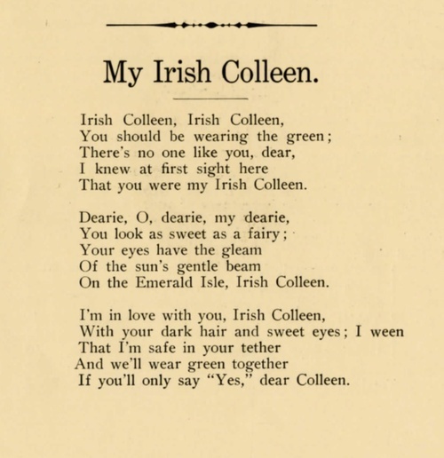 Download the full-sized image of "My Irish Colleen"