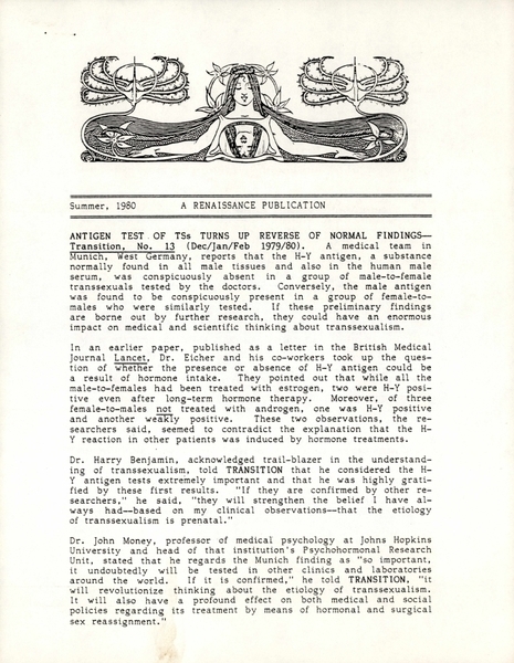 Download the full-sized image of Renaissance, summer 1980