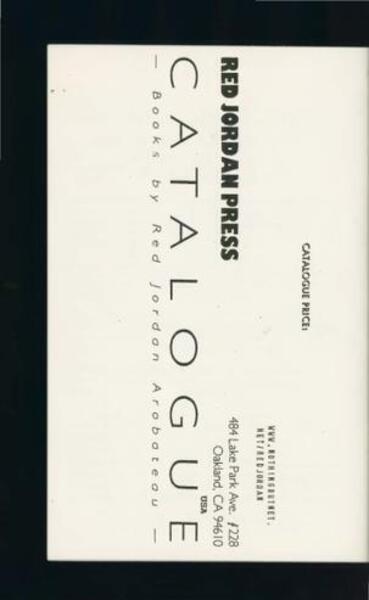 Download the full-sized image of Red Jordan Press Catalogue (2000)