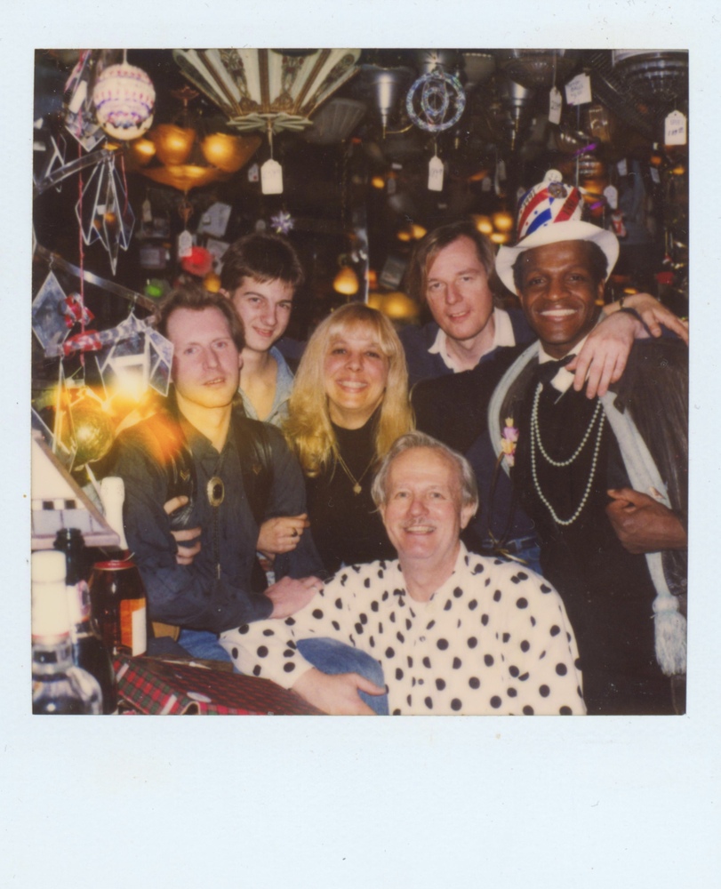 Download the full-sized image of A Photograph Including Marsha P. Johnson Wearing an American Flag-Themed Party Hat at Uplift Lighting