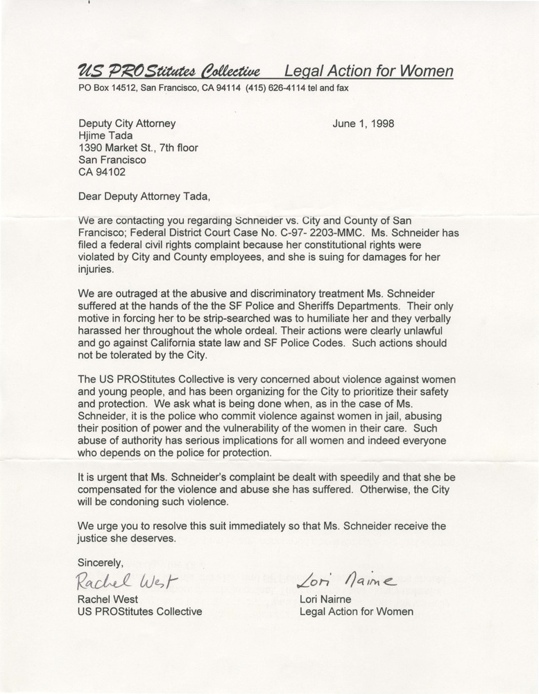 Download the full-sized PDF of US PROStitutes Collective/Legal Action for Women letter