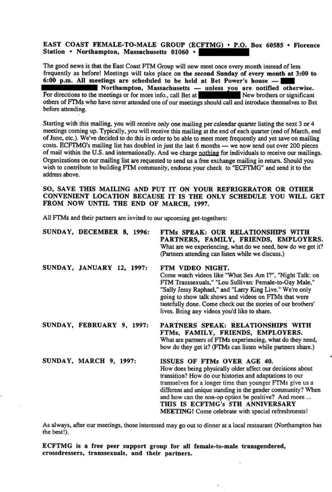 Download the full-sized PDF of December, 1996 - March, 1997 Meeting Reminder