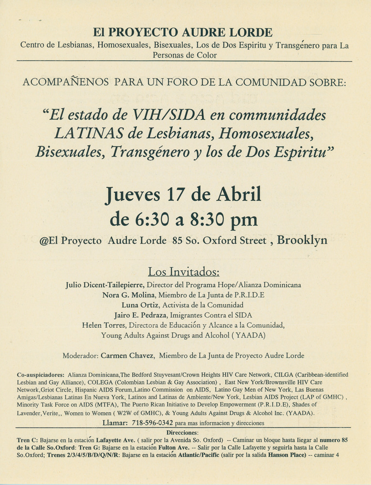 Download the full-sized PDF of “The State of HIV/AIDS in Lesbian, Gay, Bisexual, Two-Spirit & Transgender LATINA/O Communities”