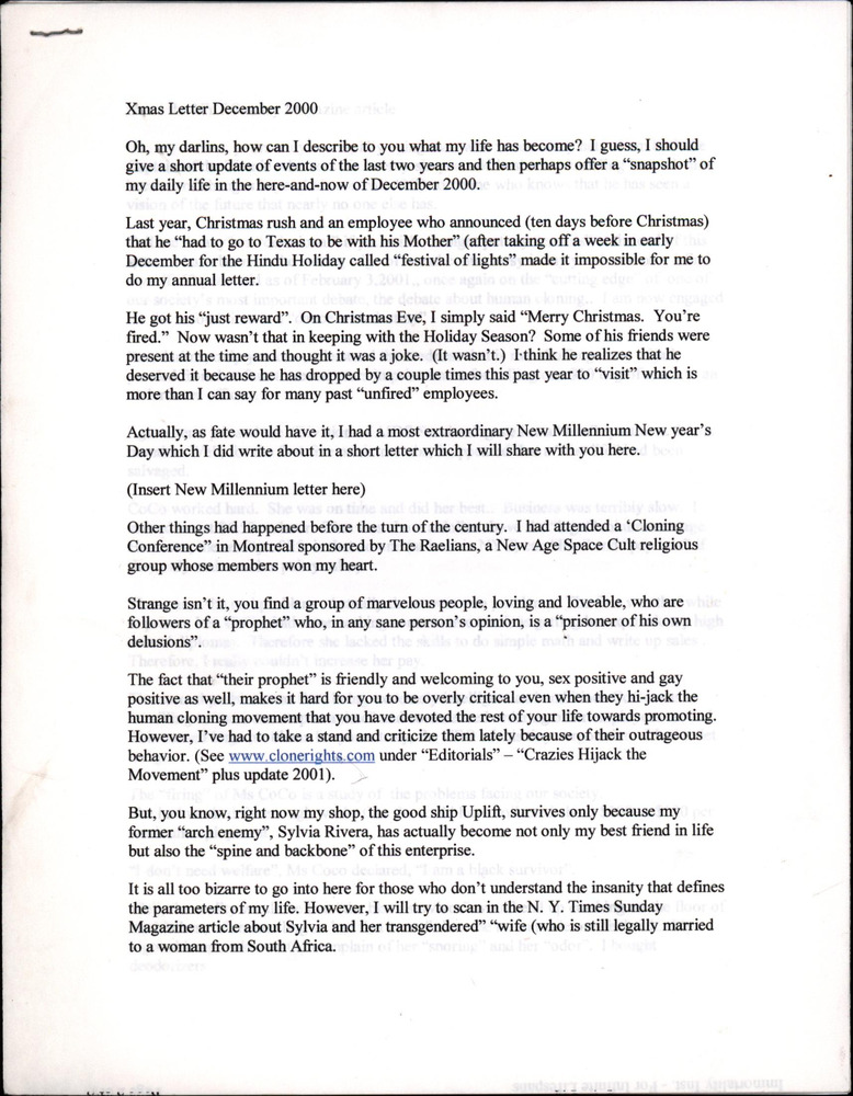 Download the full-sized PDF of Xmas Letter December 2000